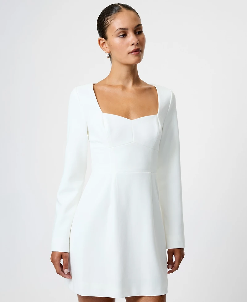 French Connection Women's Whisper Sweetheart Neck Mini Dress