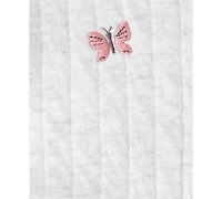 Carter's Baby Girls 3-Piece Butterfly Vest, Bodysuit and Pants Set