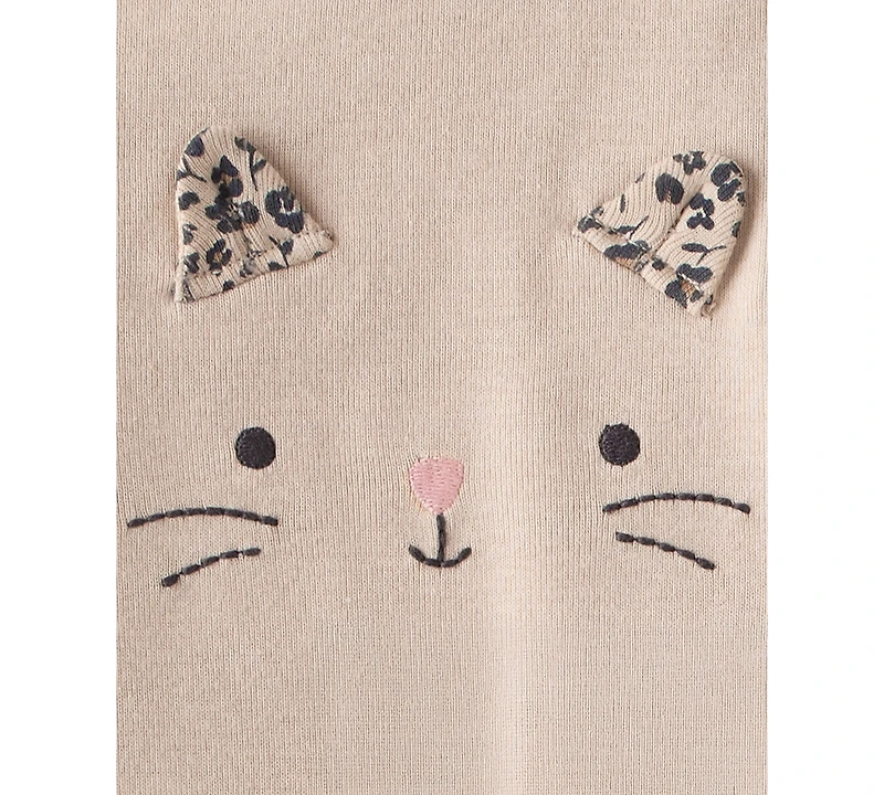 Carter's Baby Girls 3-Piece Printed Bodysuit, Long-Sleeve Bodysuit and Pants Set