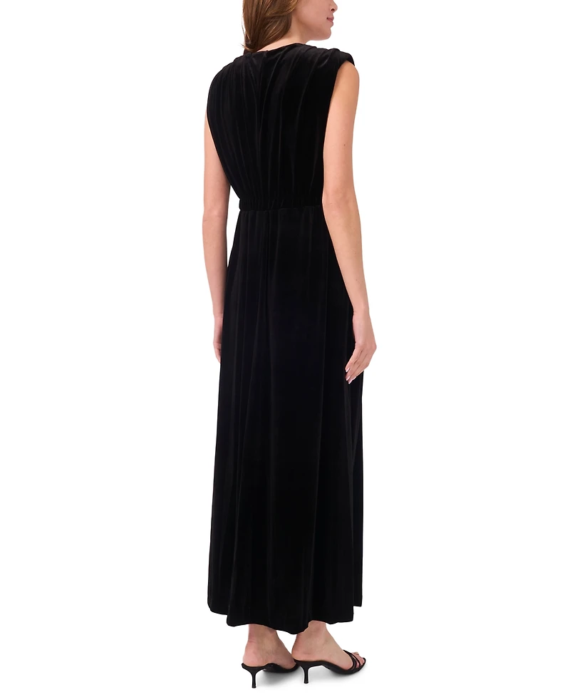 Msk Women's V-Neck Maxi Dress