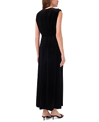 Msk Women's V-Neck Maxi Dress