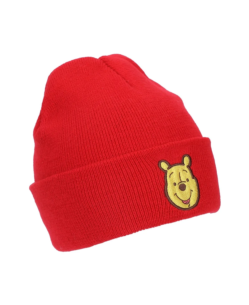 Winnie the Pooh Men's Embroidery Acrylic Knit Cuff Beanie
