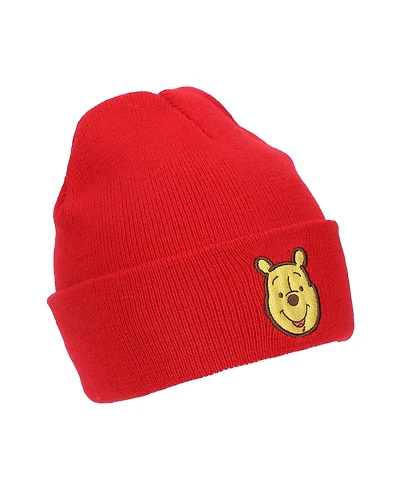 Winnie the Pooh Men's Embroidery Acrylic Knit Cuff Beanie