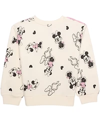 Disney Girls 2T-6X 2-Piece Minnie Mouse Long-Sleeve Top and Skirt Set