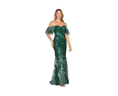 Lara Women's Off Shoulder Mermaid Lace Gown