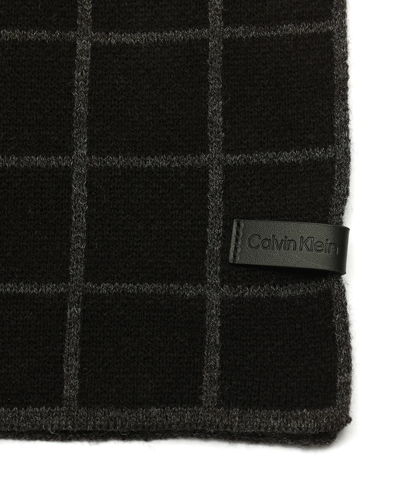 Calvin Klein Men's Window Check Scarf