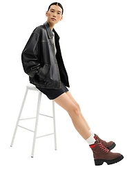 Coach Women's Leah Platform Lace-Up Booties