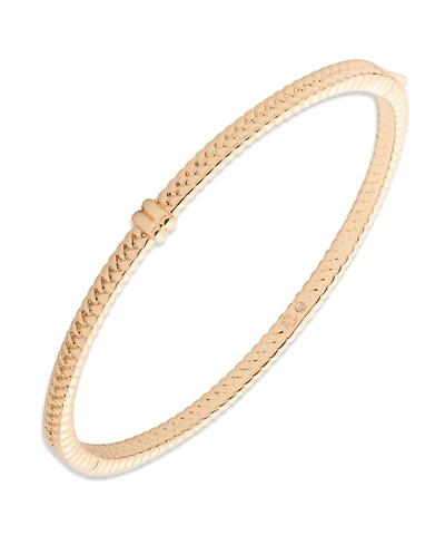 Lauren Ralph Lauren Gold-Tone Herringbone Bangle Bracelet