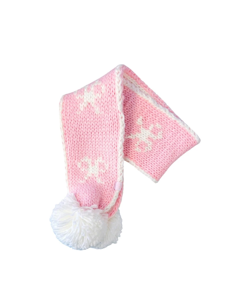 Bits & Bows Girls Pink Bows Scarf