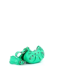 Pre-Owned Balenciaga Xs Le Cagole Giant Studs Shoulder Bag Leather