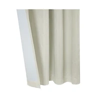 Thermaplus Vigo Blackout Provide Absolute Privacy Cost Cutting Benefits Grommet Curtain Panel 52" x Off-white