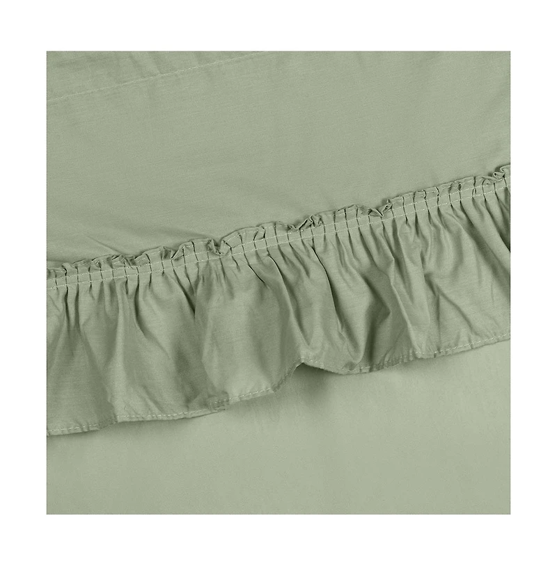Ellis Stacey 1.5" Rod Pocket High Quality Fabric Solid Color Window Ruffled Filler Valance 54"x13