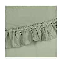 Ellis Stacey 1.5" Rod Pocket High Quality Fabric Solid Color Window Ruffled Filler Valance 54"x13