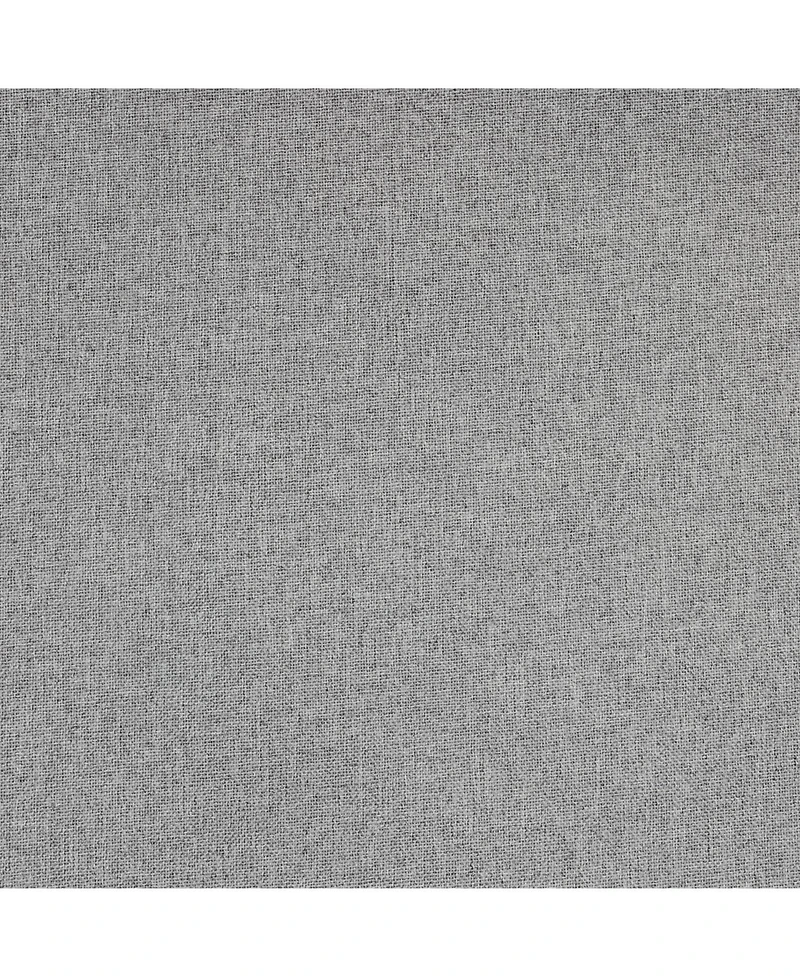 Thermaplus 100% Polyester Duo Reversible Tone Textured Blackout Grommet Curtain Panel 52" x 95" Black to Light Grey