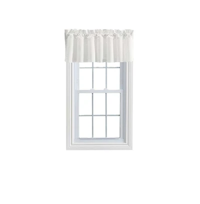 Ellis Stacey 3" Rod Pocket High Quality Fabric Solid Color Window Lined Filler Valance 42"x13" Ice Cream