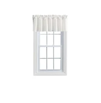 Ellis Stacey 3" Rod Pocket High Quality Fabric Solid Color Window Lined Filler Valance 42"x13" Ice Cream