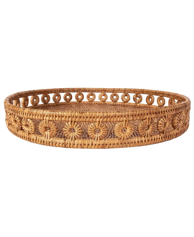 Artifacts Rattan Inna Design Round Tray 16"