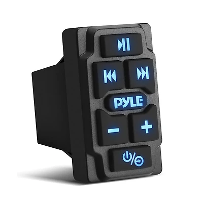 Pyle Wireless Bt Audio Controller - Waterproof Marine Receiver for Car, Truck, Boat, 4x4, PowerSport Vehicles