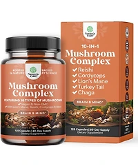 10X Mushroom Complex Capsules, 120ct