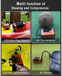 Alpha DigitalCar Jump Start, 150PSI Air and Vacuum: 3000A for 8.0L Gas/6.0L Diesel