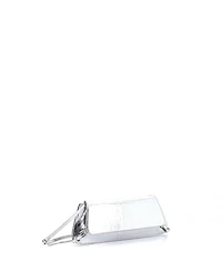 Pre-Owned Givenchy East West Voyou Strap Clutch Embossed Leather