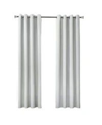 Thermaplus Marissa Blackout Uv Protection Grommet Curtain Panel For Windows 52 X22 X 84 X22 Light Grey