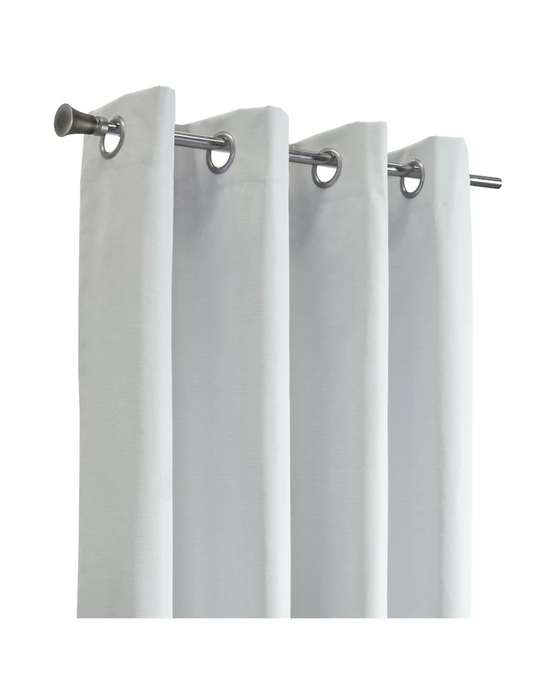 Thermaplus Marissa Blackout Uv Protection Grommet Curtain Panel for Windows 52" x 95" Light Grey