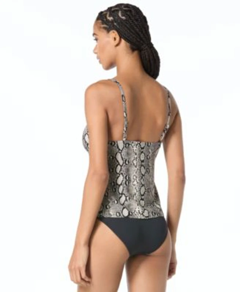 Michael Kors Womens V Neck Tankini Top Bottoms