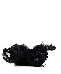 Pre-Owned Balenciaga Xs Le Cagole Giant Studs Shoulder Bag Faux Fur