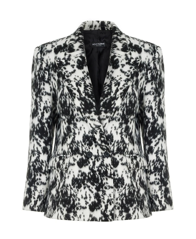 Women's Printed Double Breasted Jacket