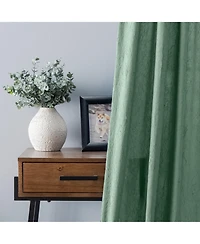 Ellis Curtain Portland Crushed Taffeta Rod Pocket Tailored Panel - 48"x63", Spa