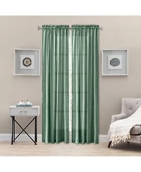 Ellis Curtain Portland Crushed Taffeta Rod Pocket Tailored Panel 48x84 X22 Spa