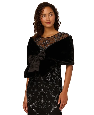 Adrianna Papell Women's Crewneck Blow Coverup Jacket