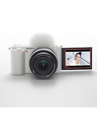 Sony Zv-E10 Mirrorless Camera, White with E Pz 16-50mm f/3.5-5.6 Oss Ii Lens