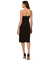 Adrianna Women's Stretch Halter Neck Midi Dress