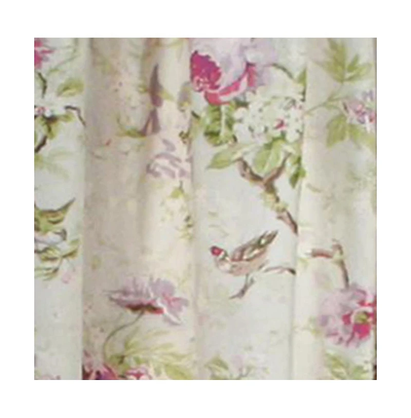 Balmoral Floral Print Tailored Panel Curtain 48-Inch-by-63-Inch - Lilac / Green