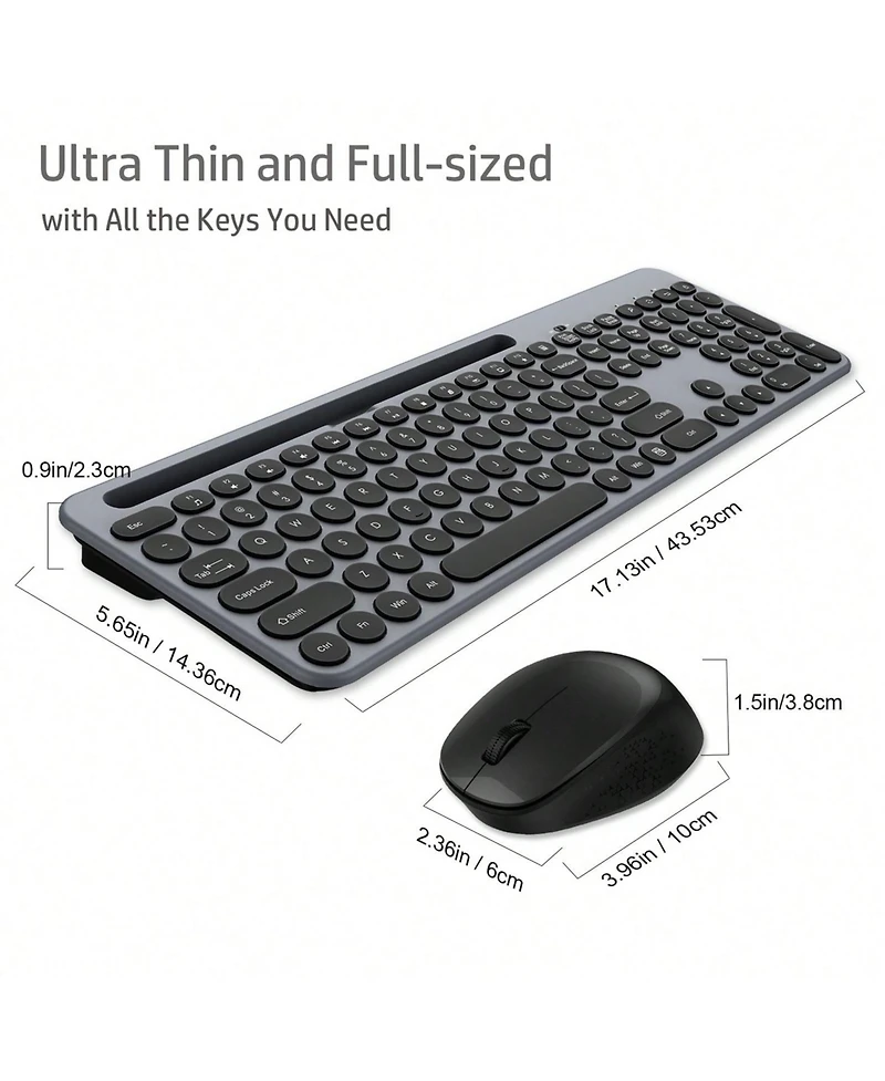Wireless Keyboard and Mouse Combo
