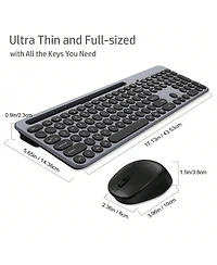 Wireless Keyboard and Mouse Combo