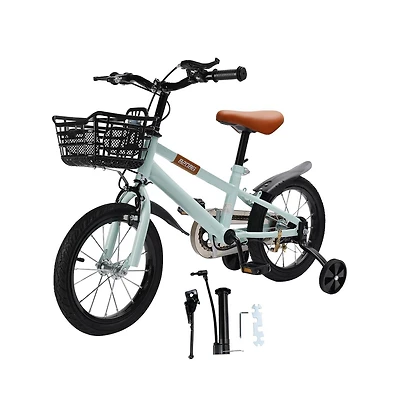 Artudatech 14 16 Inch Kids Toddlers Bicycle for Boys and Girls with Training Wheels Basket