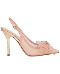 Jessica Simpson Women's Lavilra Bow Mesh Slingback Pumps