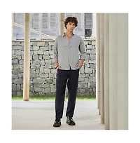 Campus Sutra Men's Icy Blue Bi-Check Shirt