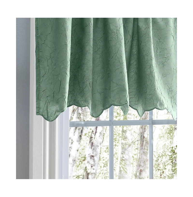 Ellis Curtain Portland Crushed Taffeta Rod Pocket Valance - 48x15