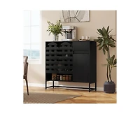Casainc Storage Cabinet with Arched Doors