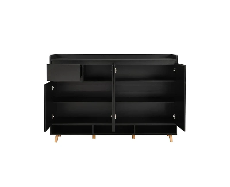 Casainc Contemporary Storage Shoe Cabinet with Adjustable Shelves