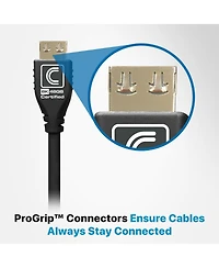 Comprehensive 9' MicroFlex Pro Av/It Integrator Series 8K 48Gbps Hdmi Cable with ProGrip, Jet Black