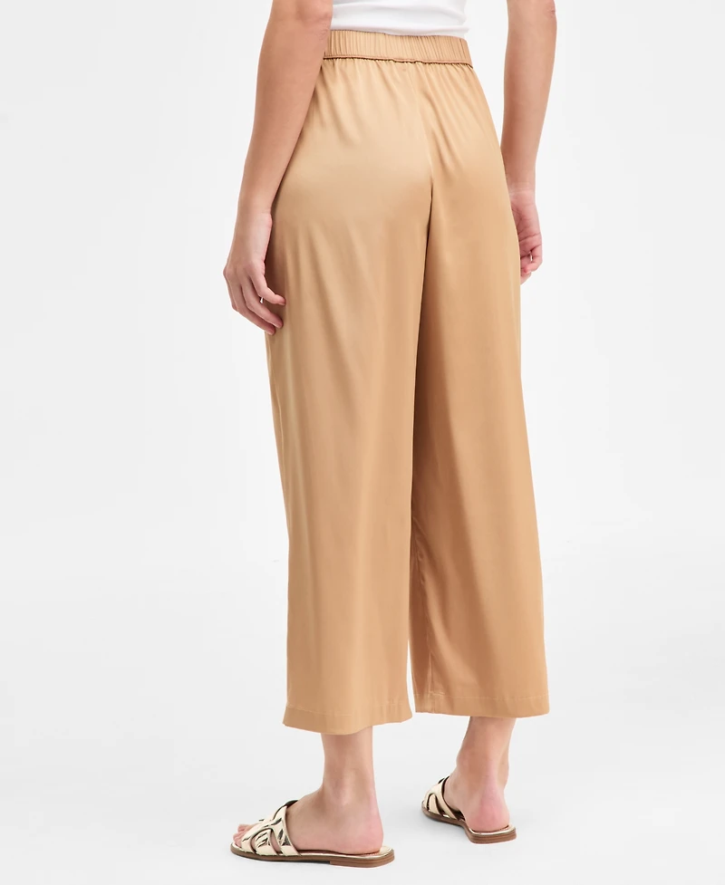 Jm Collection Women's Satin Pull-On Capri Pants, Macy's Exclusive