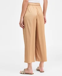 Jm Collection Women's Satin Pull-On Capri Pants, Macy's Exclusive