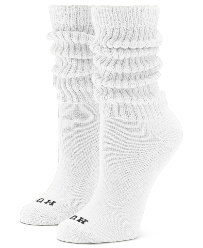 Hue Women's 4-Pack Wide Ribbed Slouch Casual Socks