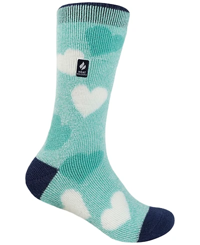 Heat Holders Boys' and Girls' 4-20 Harper Hearts Crew Socks