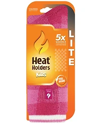 Heat Holders Girls' 4-16 Ella Plaid Slipper Socks